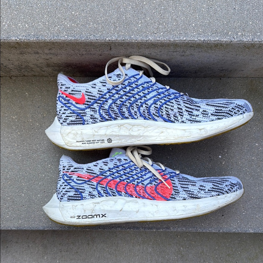 Nike ZoomX Running Shoes - Blue and Red